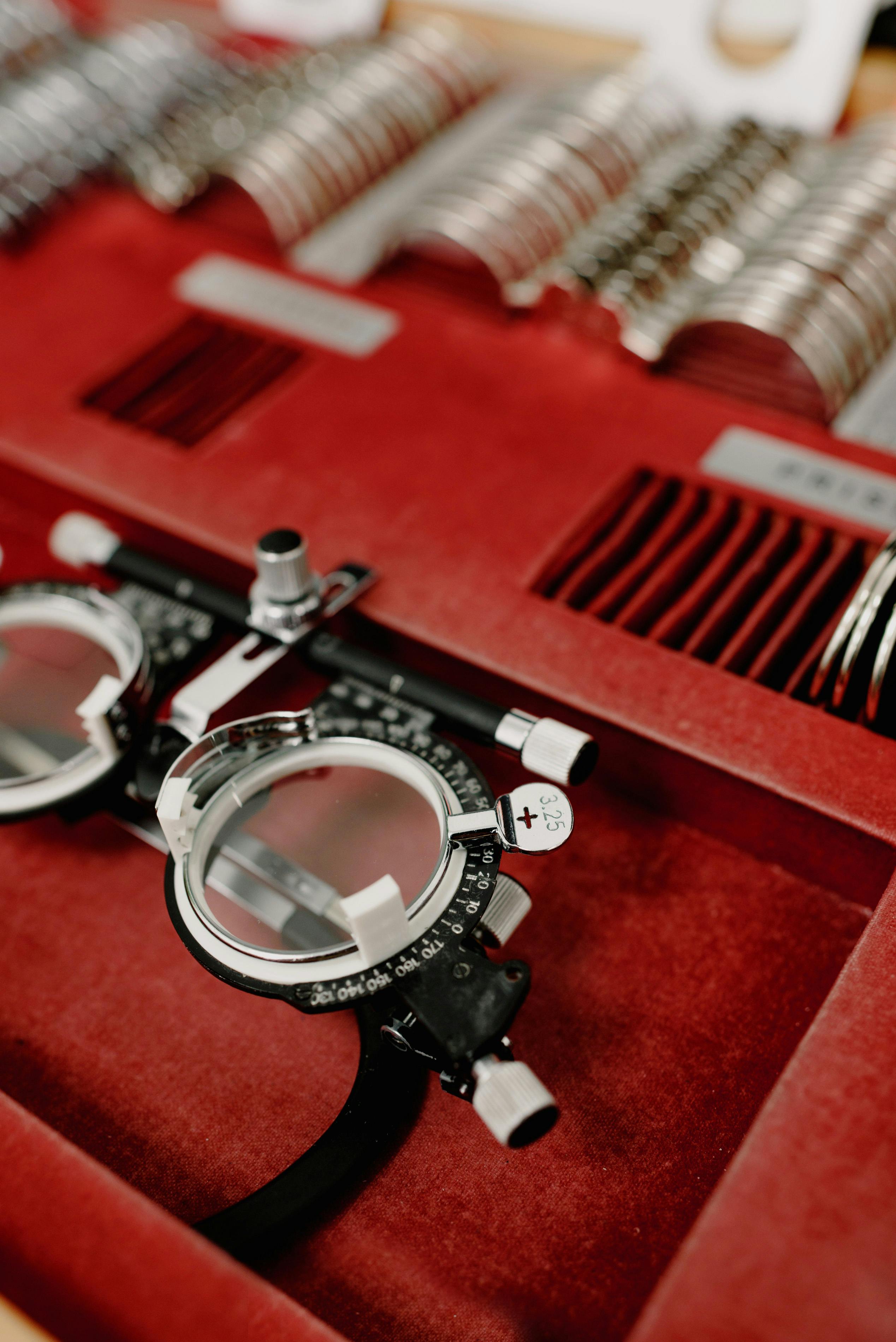 Optometry trial lens set