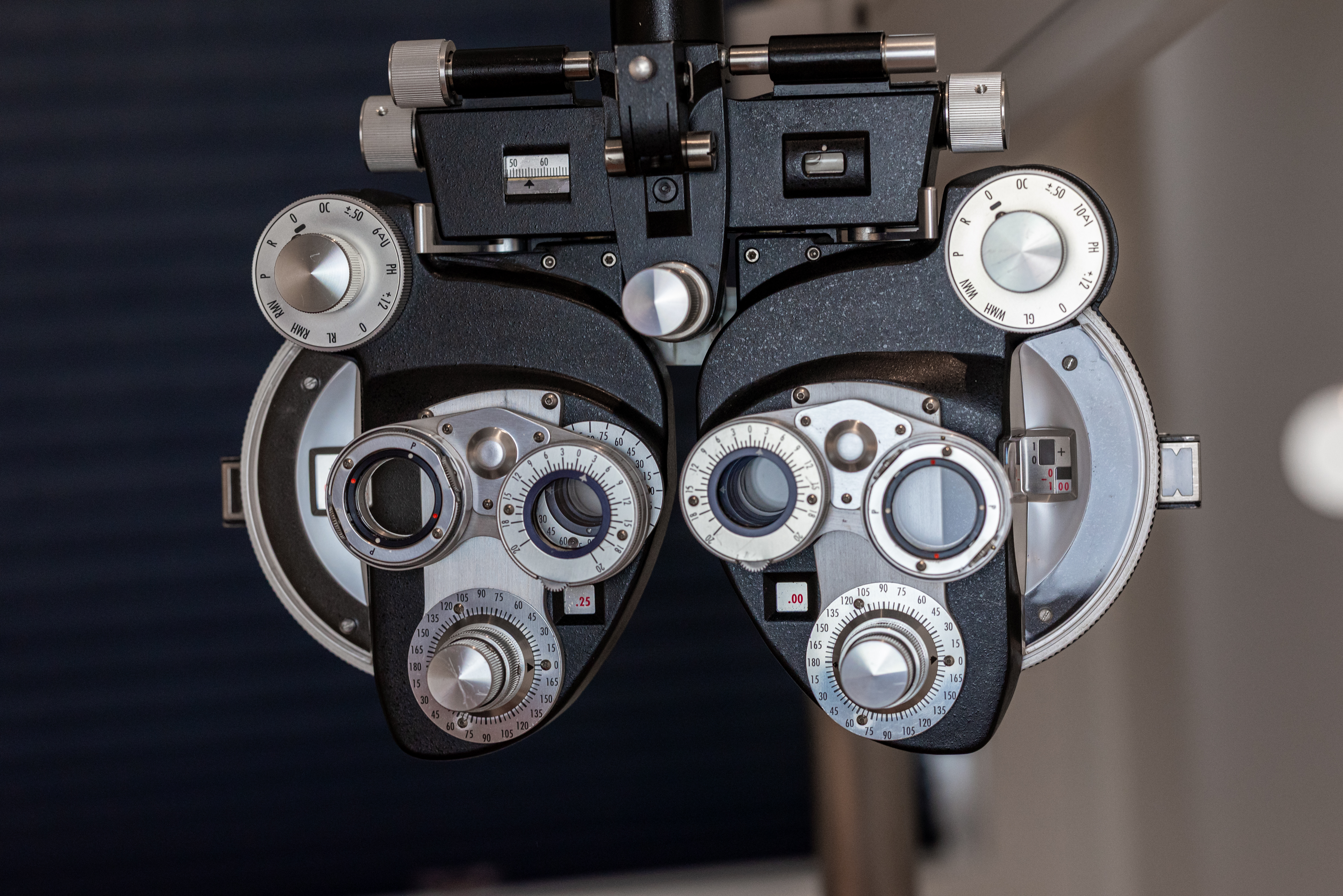 Phoropter — used during eye exams