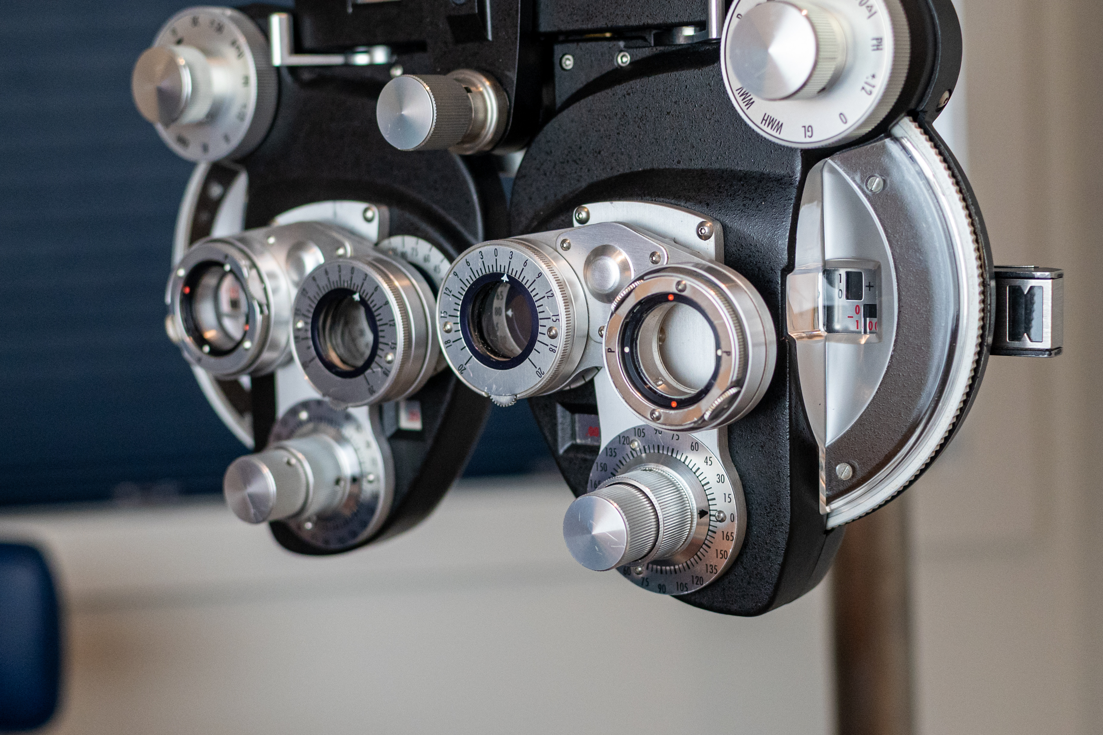 Phoropter close-up